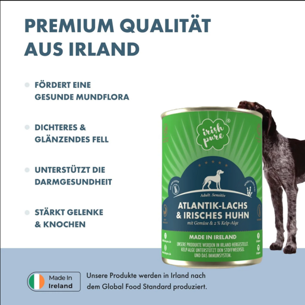 Atlantik-Lachs & Irisches Huhn mit Gemüse & Kelp-Alge , Adult