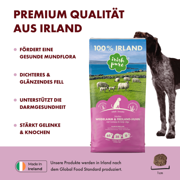 Irisches Weidelamm & Freiland-Huhn mit Gemüse & Kelp-Alge , Adult