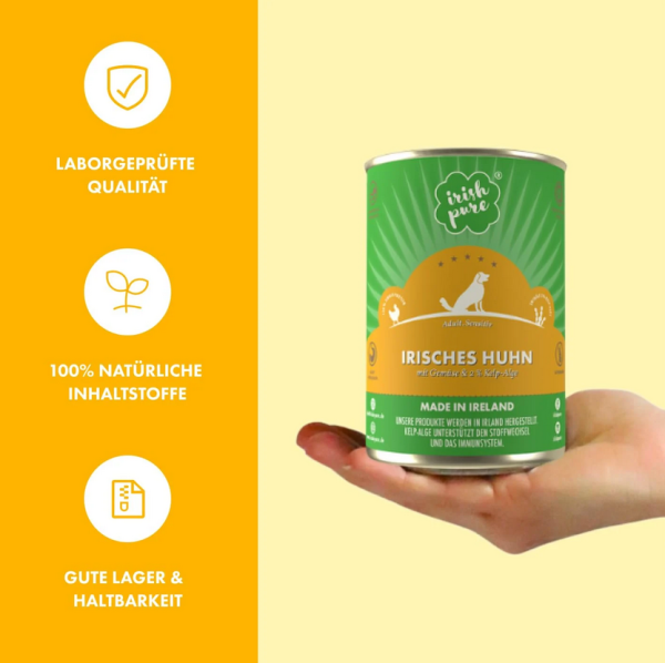 Irisches Huhn mit Gemüse & Kelp-Alge , Adult