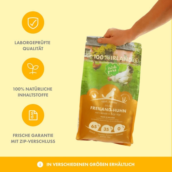 Irisches Freiland-Huhn mit Gemüse & Kelp-Alge , Adult