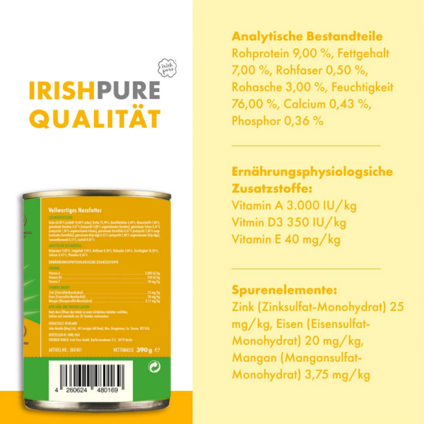 Irisches Huhn mit Gemüse & Kelp-Alge , Adult