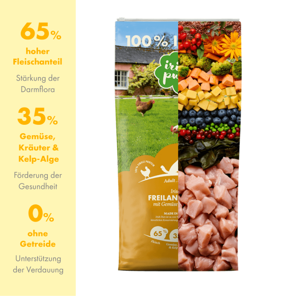 Irisches Freiland-Huhn mit Gemüse & Kelp-Alge , Adult